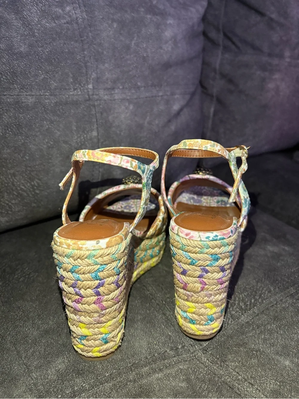 Kurt Geiger Floral Wedge Sandals